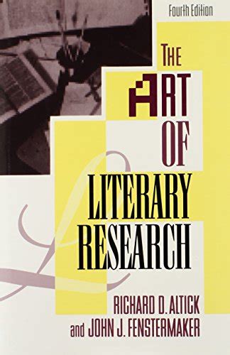the art of literary research fourth edition PDF